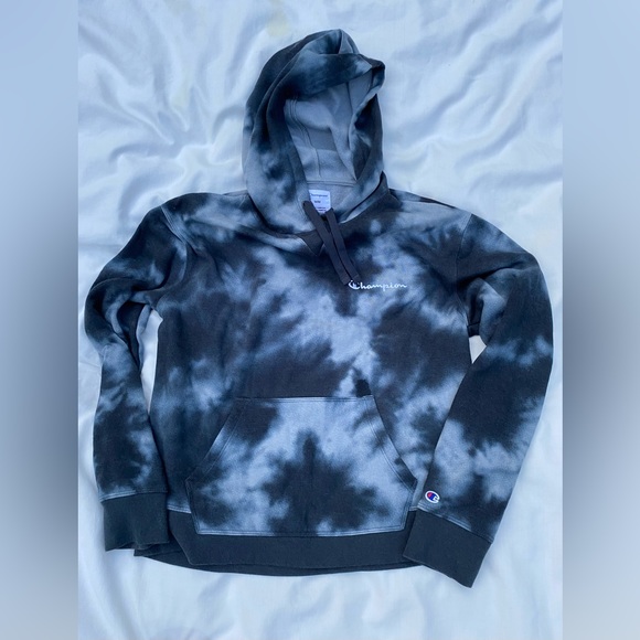 Champion Tie Dyed Sweatshirt Hoodie - Picture 1 of 4